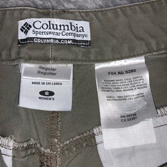 Columbia Cargo Pants Sz 6 - Picture 5 of 8